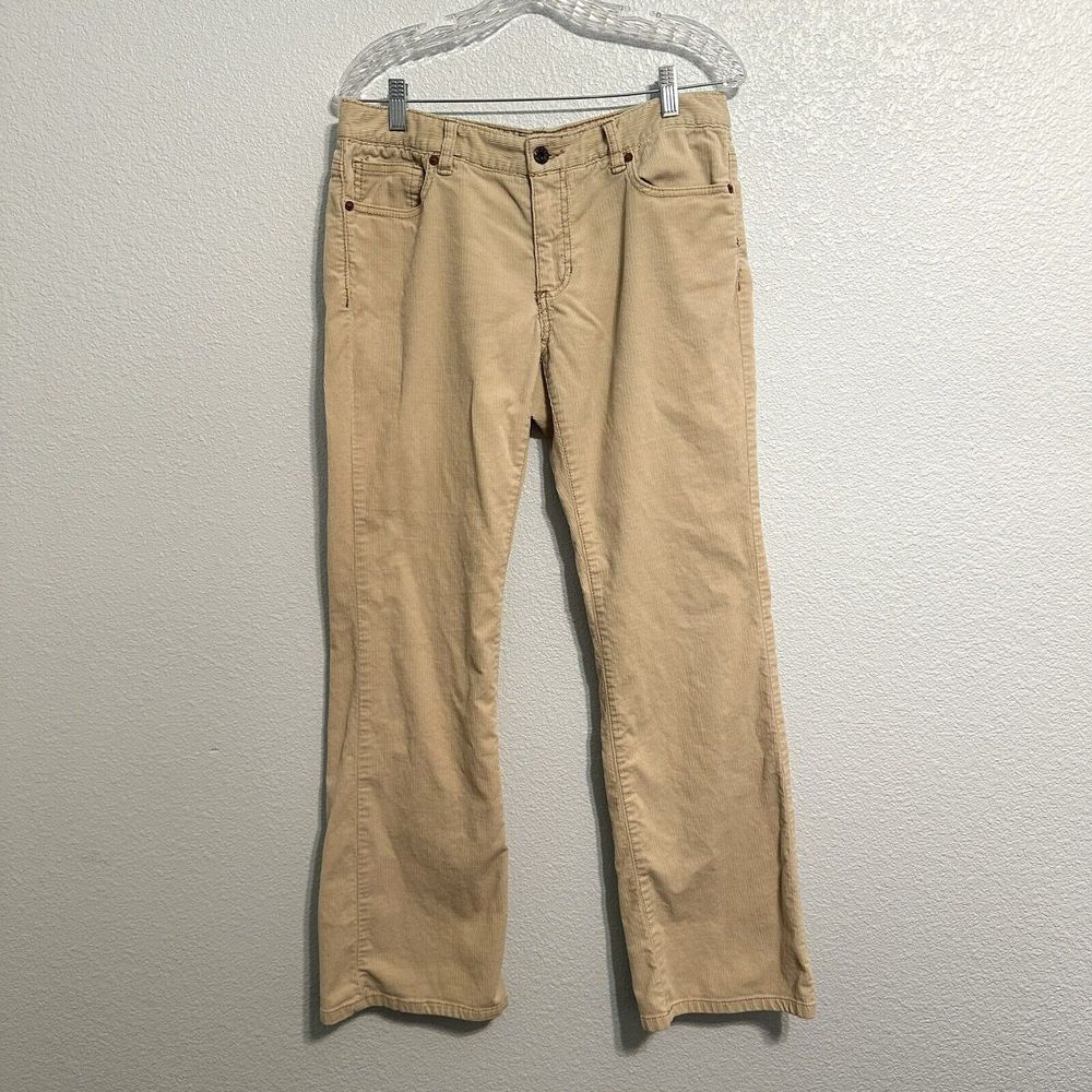 Polo Jeans Co. Ralph Lauren Womens Size 10 X 32 Beige Tan Corduroy Pants
